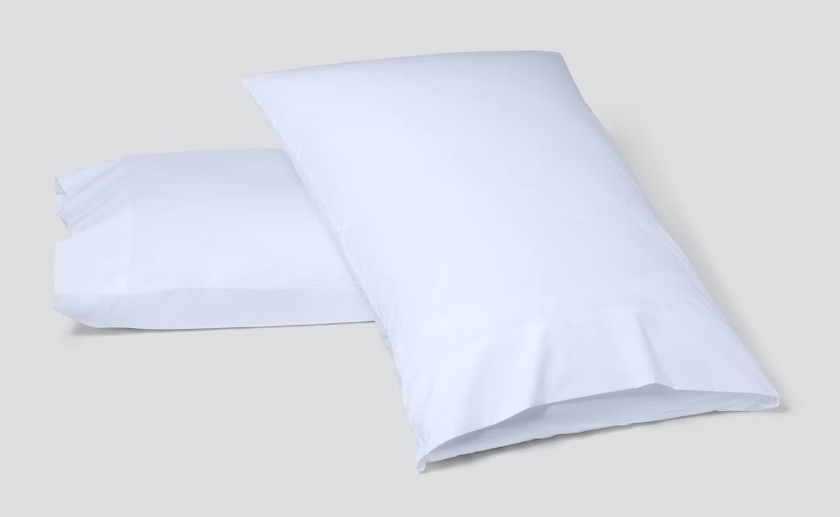 Percale pillowcases, white