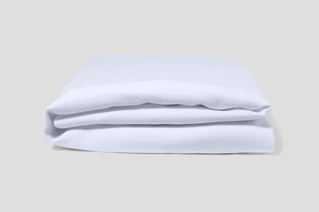 waterproof mattress protector, folded