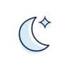 icon of a moon and star