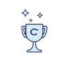 icon of a Trophy with the letter "C" on it for Casper® 金刚休闲游戏官网