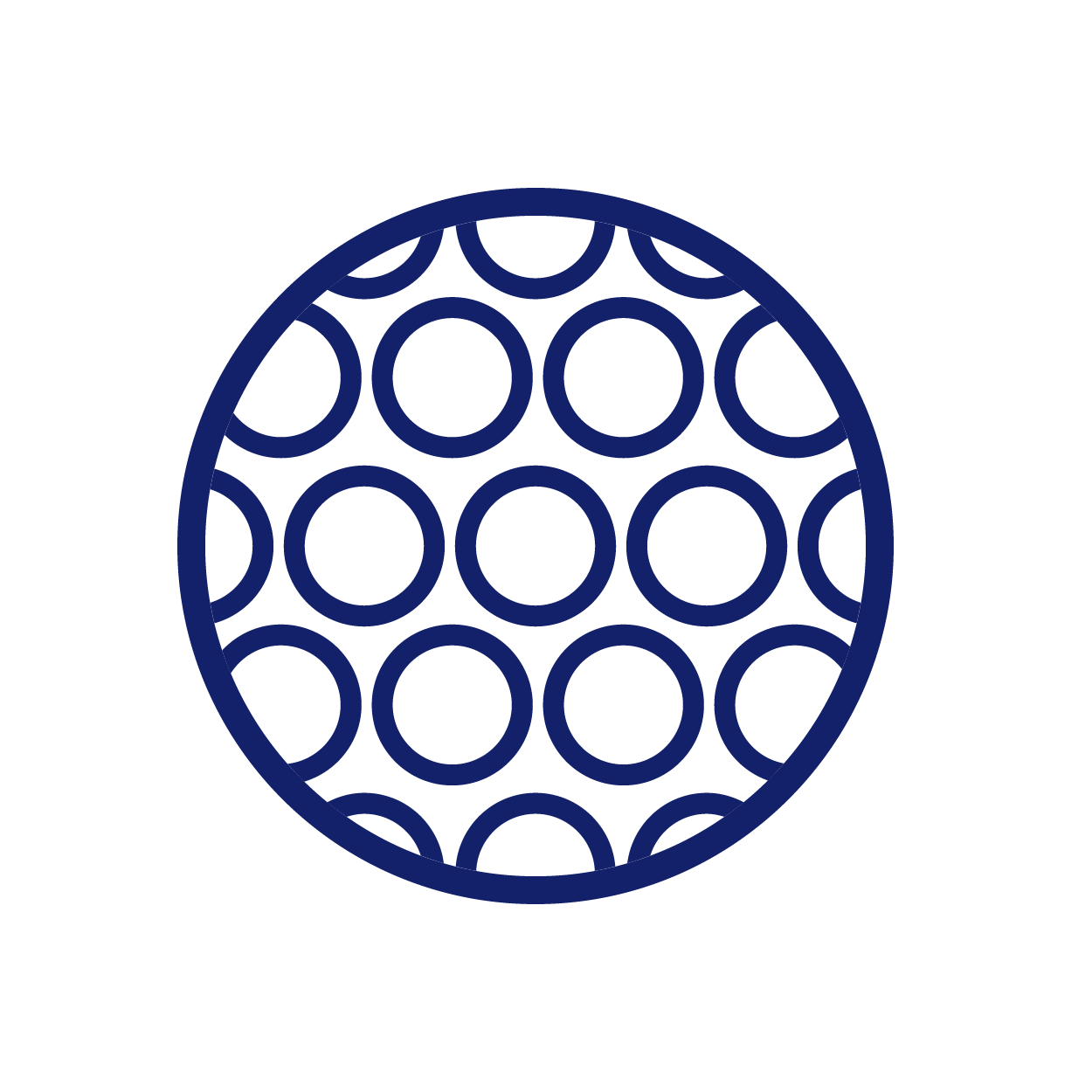 Icon of foam with bubbles in it